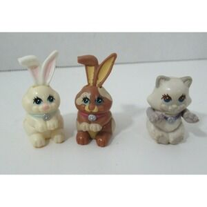 Kenner Vintage Used Littlest Pet Shop Cat Bashful Bunny Brown Mail order White
